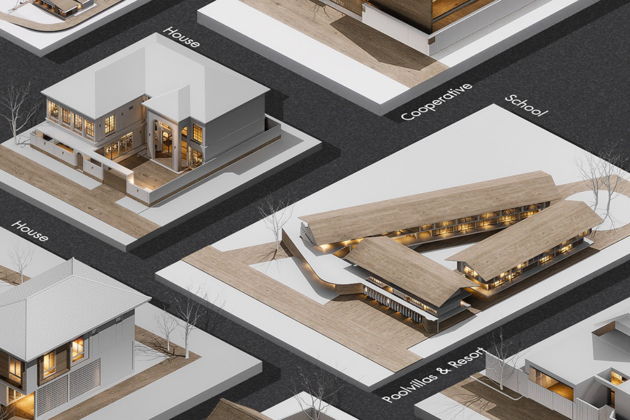 รับออกแบบบ้าน & เขียนแบบบ้าน 3D